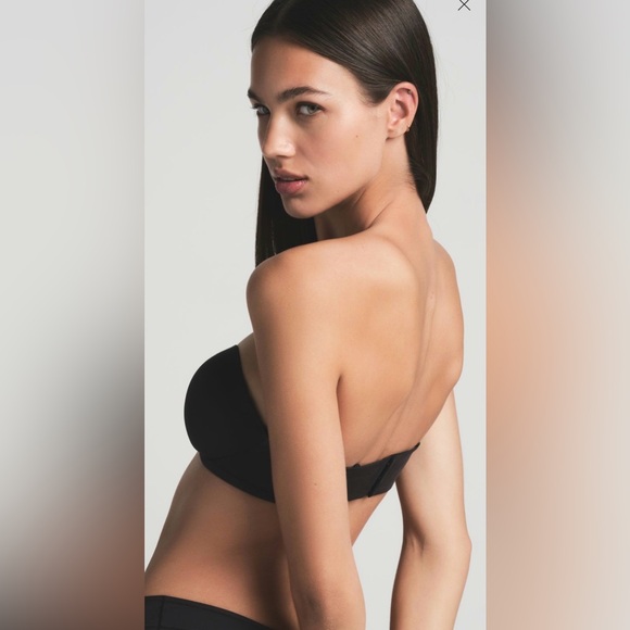 NWT SKIMS ultimate Strapless push up Bra onyx black size 36B women’s lingerie - Picture 5 of 8